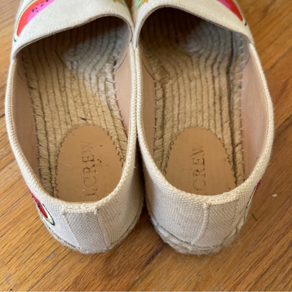 J. Crew Embroidered Fruit Slip on Espadrille Shoe - Picture 10 of 14